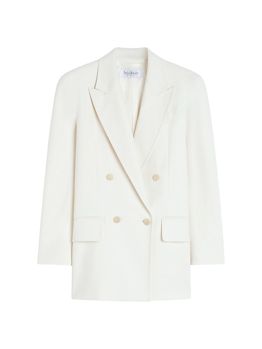 Women's Olimpia Jacket in Stretch Canvas - White - Size 10