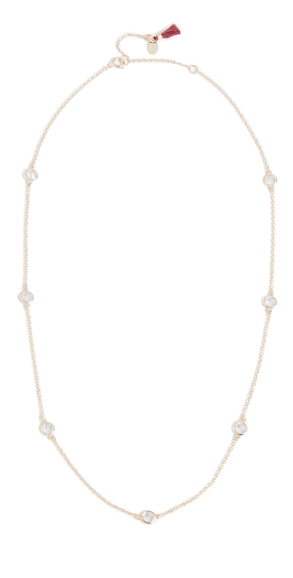 SHASHI Emily Necklace Yellow Gold One Size