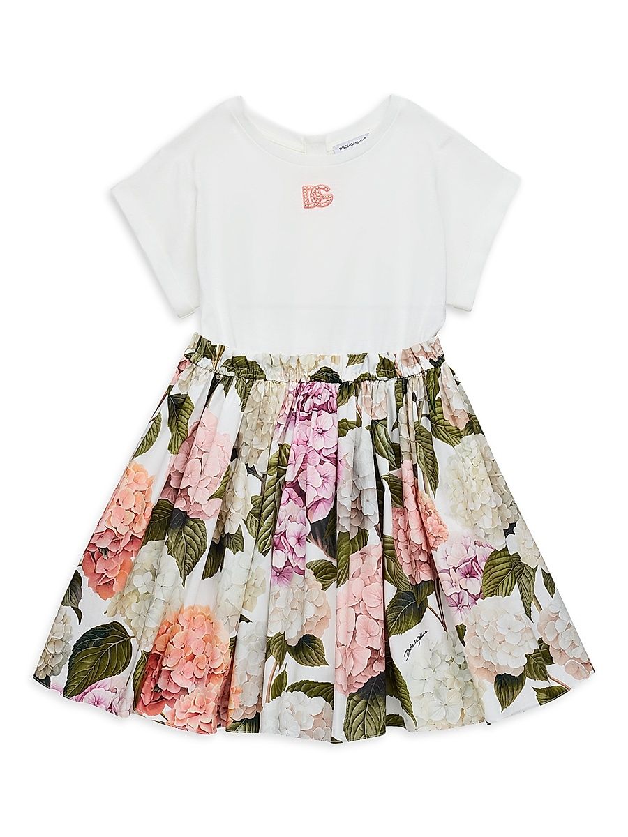 Little Girl's & Girl's Floral T Dress - Size 14