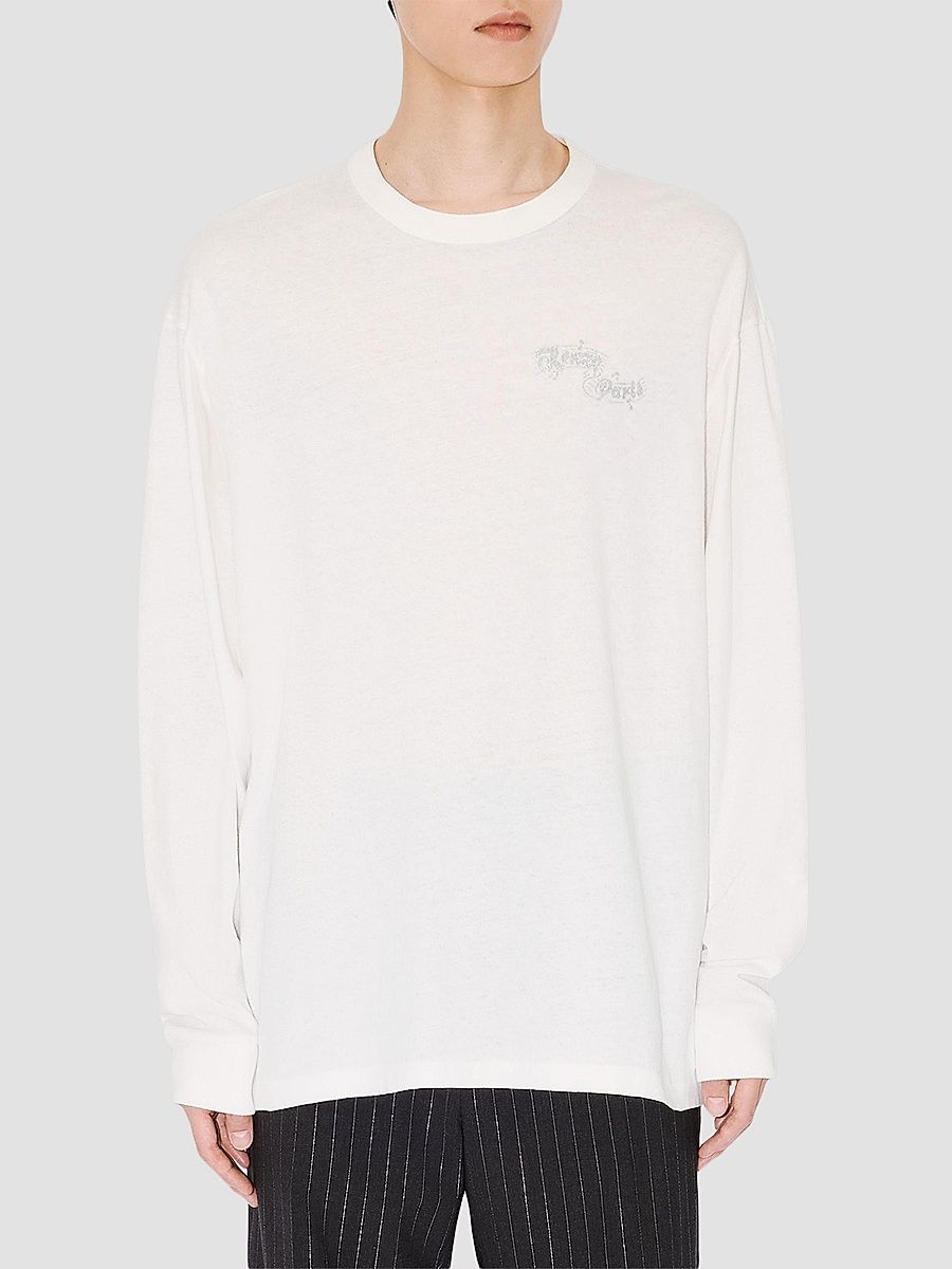 Kenzo Men's Winter Holidays Relaxed Long-Sleeve T-Shirt - White - Size XXL