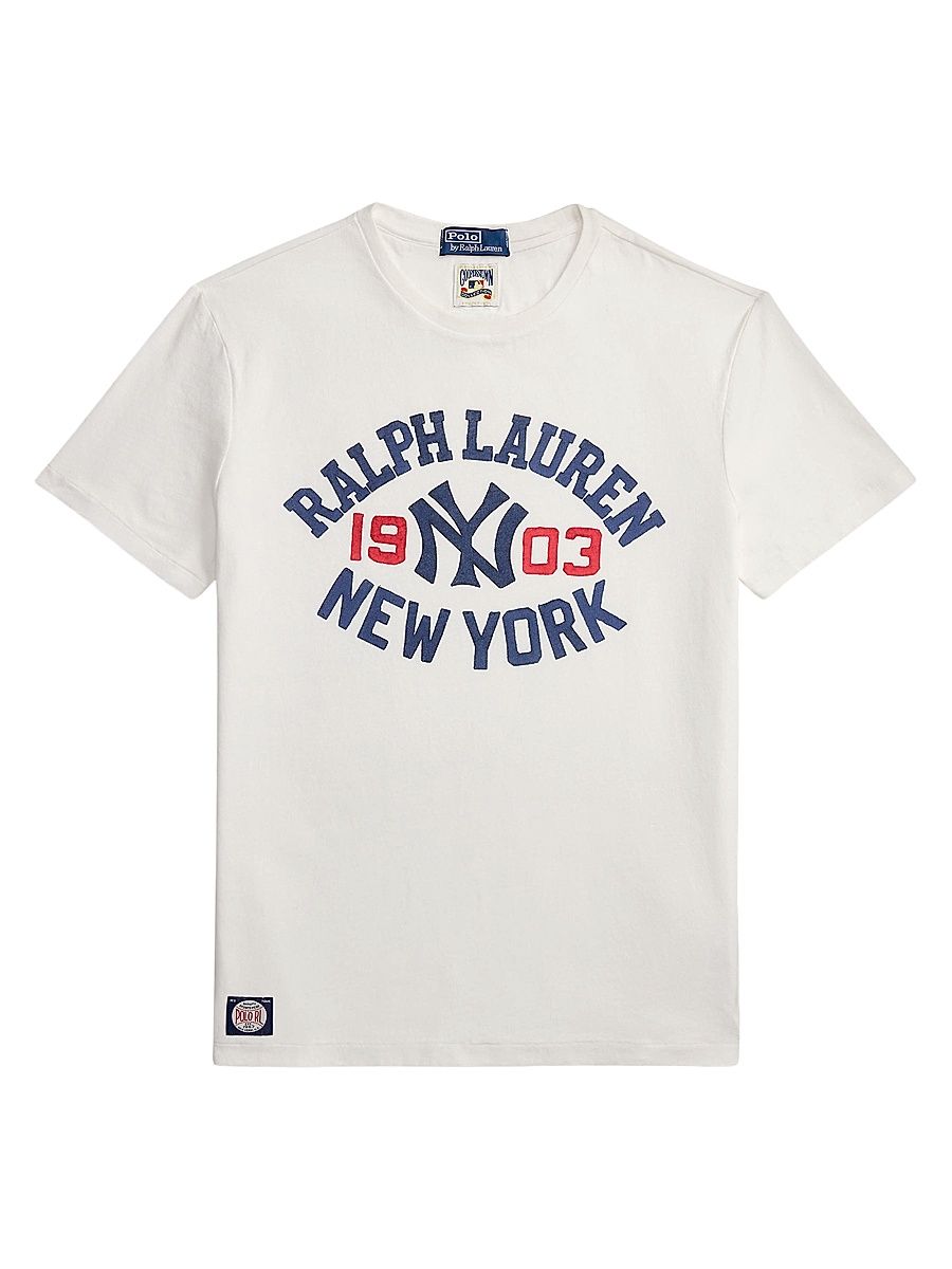 Men's Yankees Cotton Crewneck T-Shirt - Deckwash White - Size XL