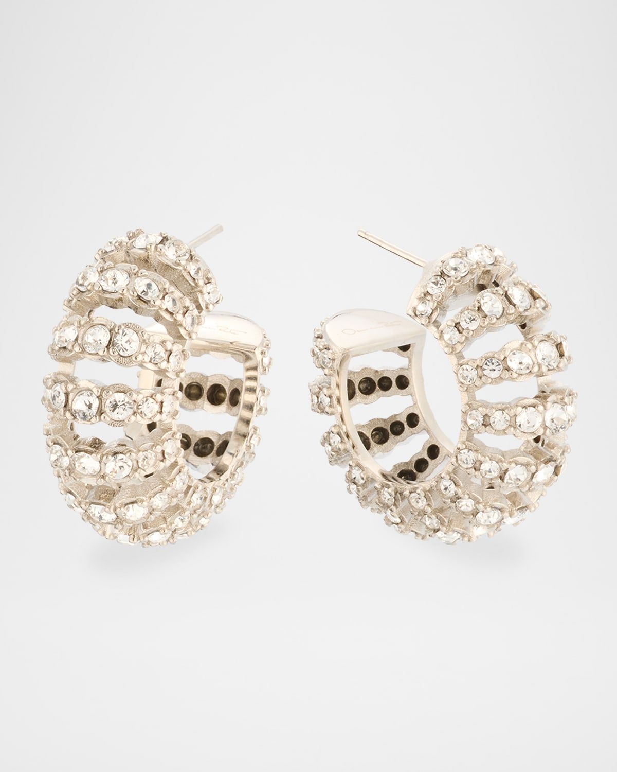 Rhinestone Hoop Earrings