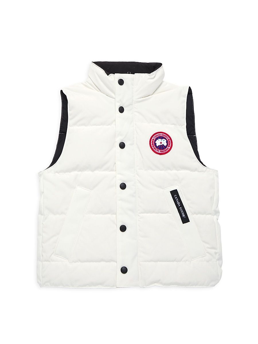 Little Kid's & Kid's Vanier Down Vest - White - Size 6