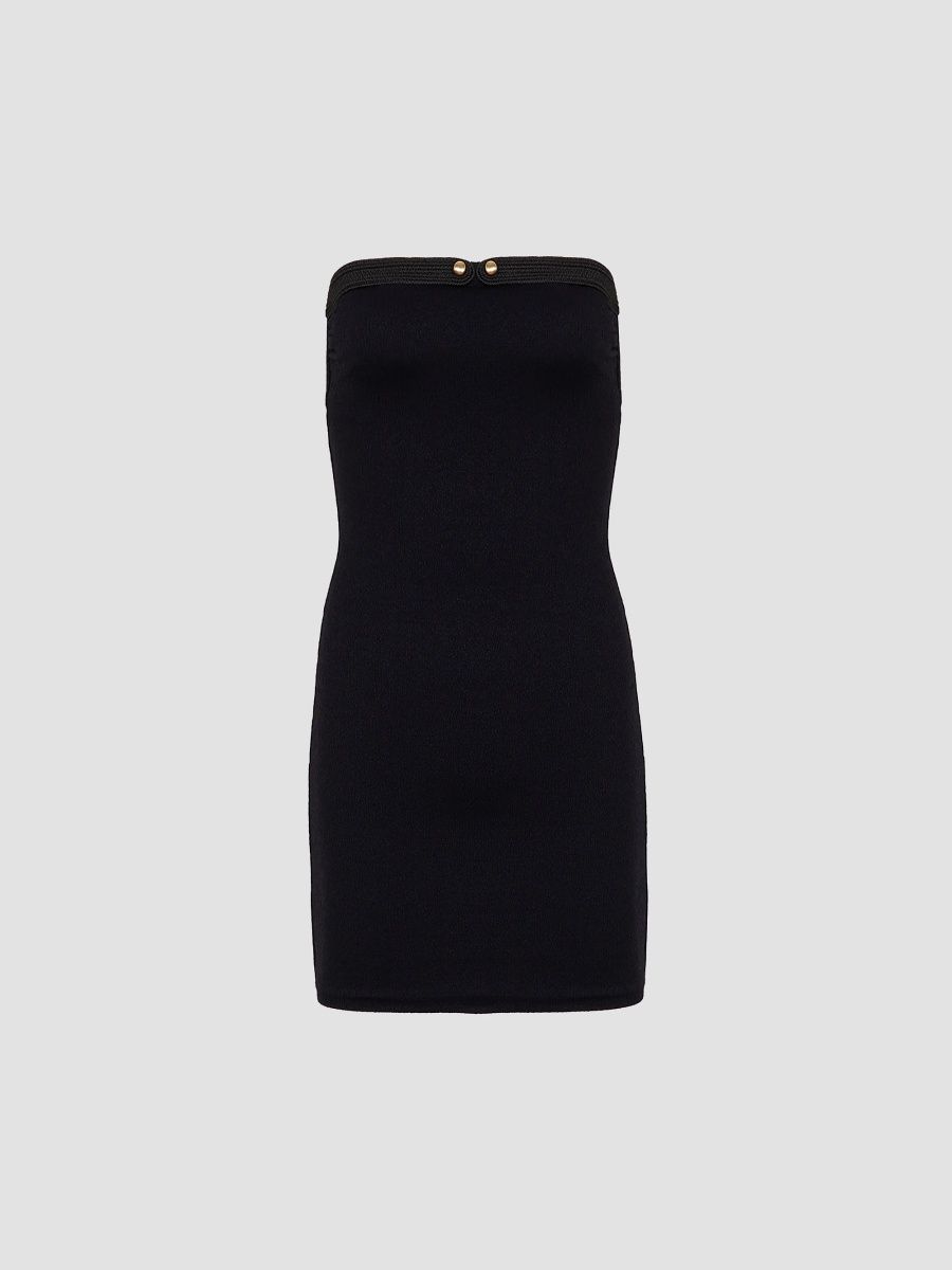 ViX by Paula Hermanny Women's Katherine Strapless Mini Dress - Black - Size XL