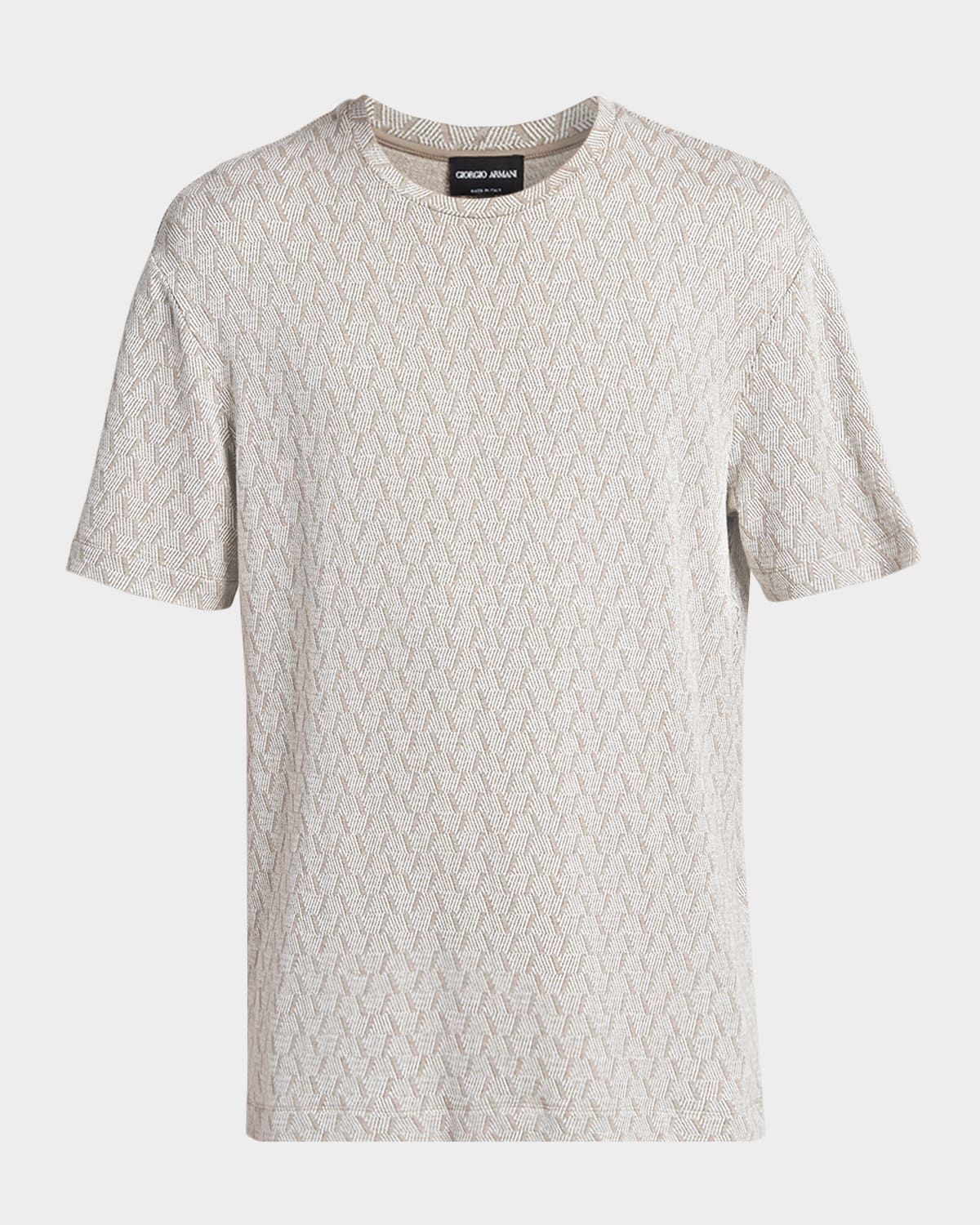 Men & apos;s Geometric Jacquard Crewneck T-Shirt