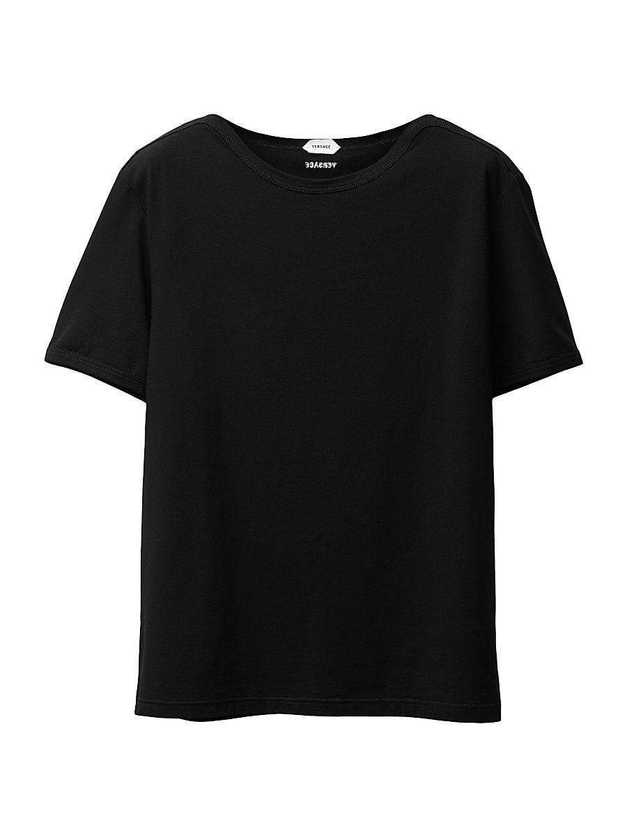 Men's Short-Sleeve Cotton Jersey T-Shirt - Black - Size XL