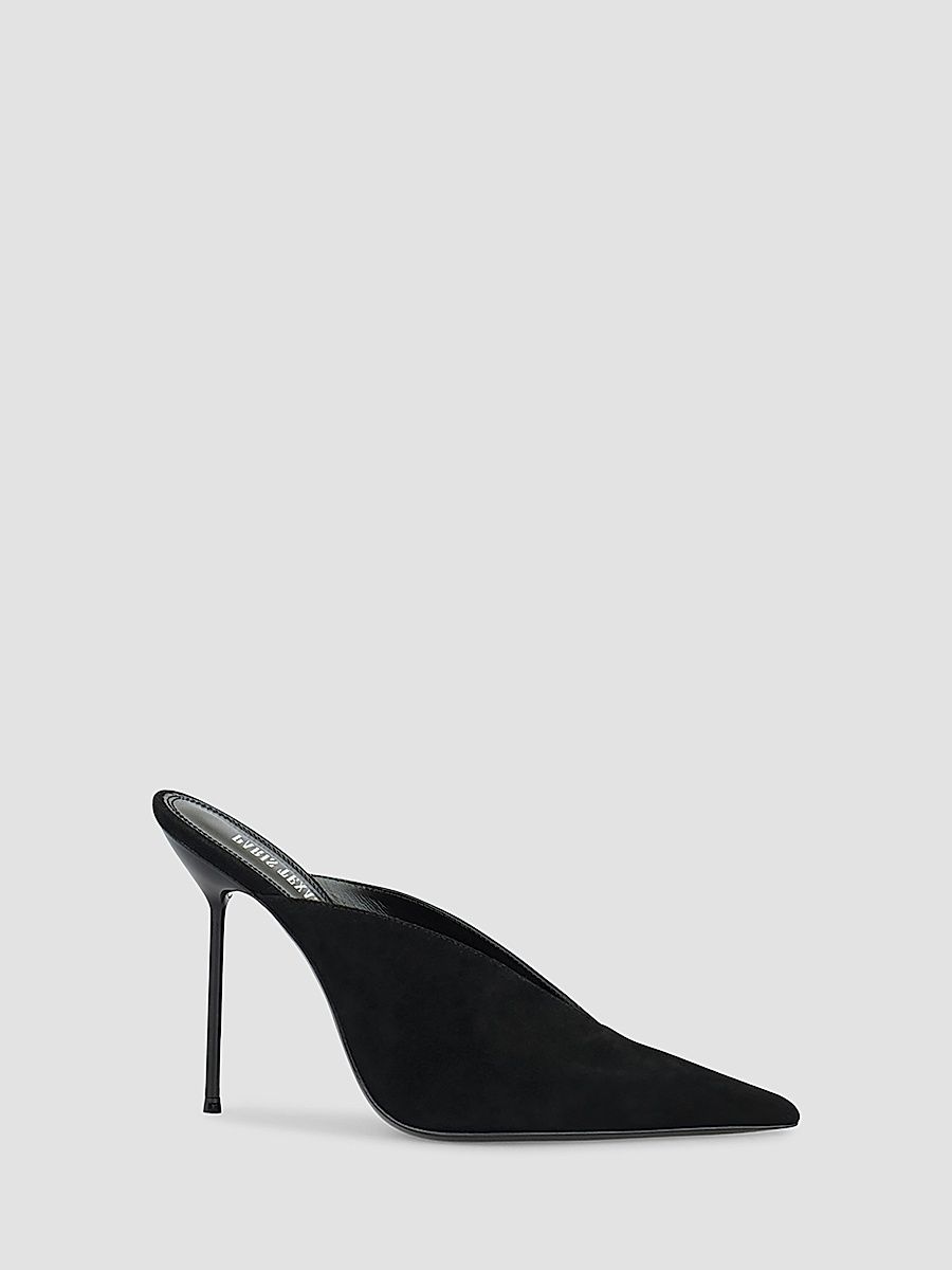 Women's Lidia 105MM Suede Mules - Black - Size 10
