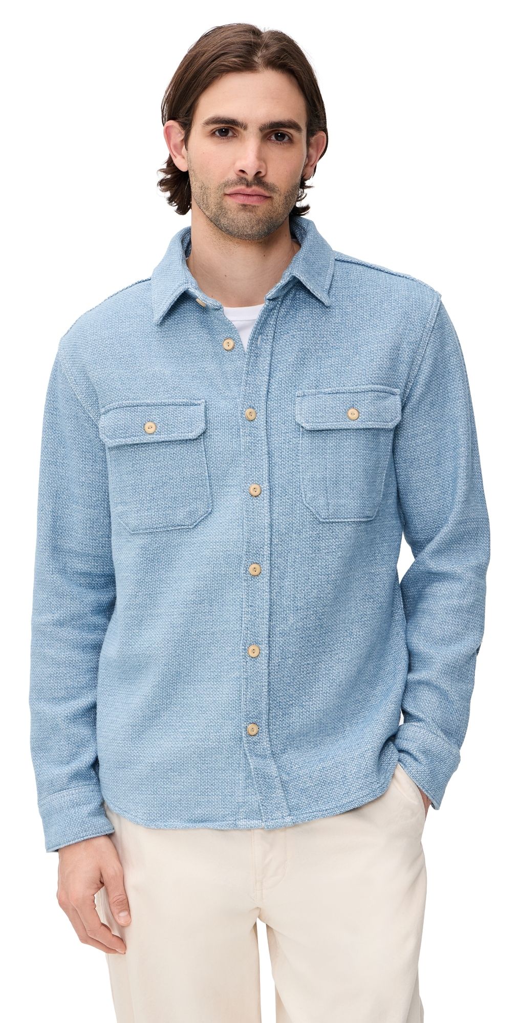Taylor Stitch The Division Shirt Washed Indigo 38