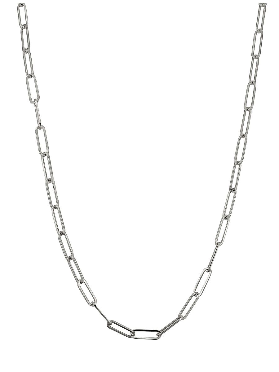 Women's 14K White Gold Venice Oversized Link Chain - White Gold - Size 36