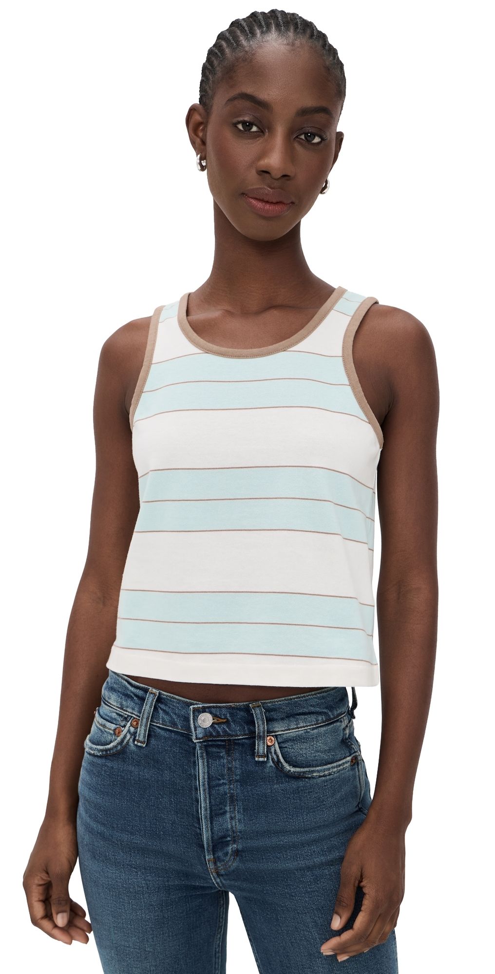 RE/DONE Bama Tank Top Light Mint XS