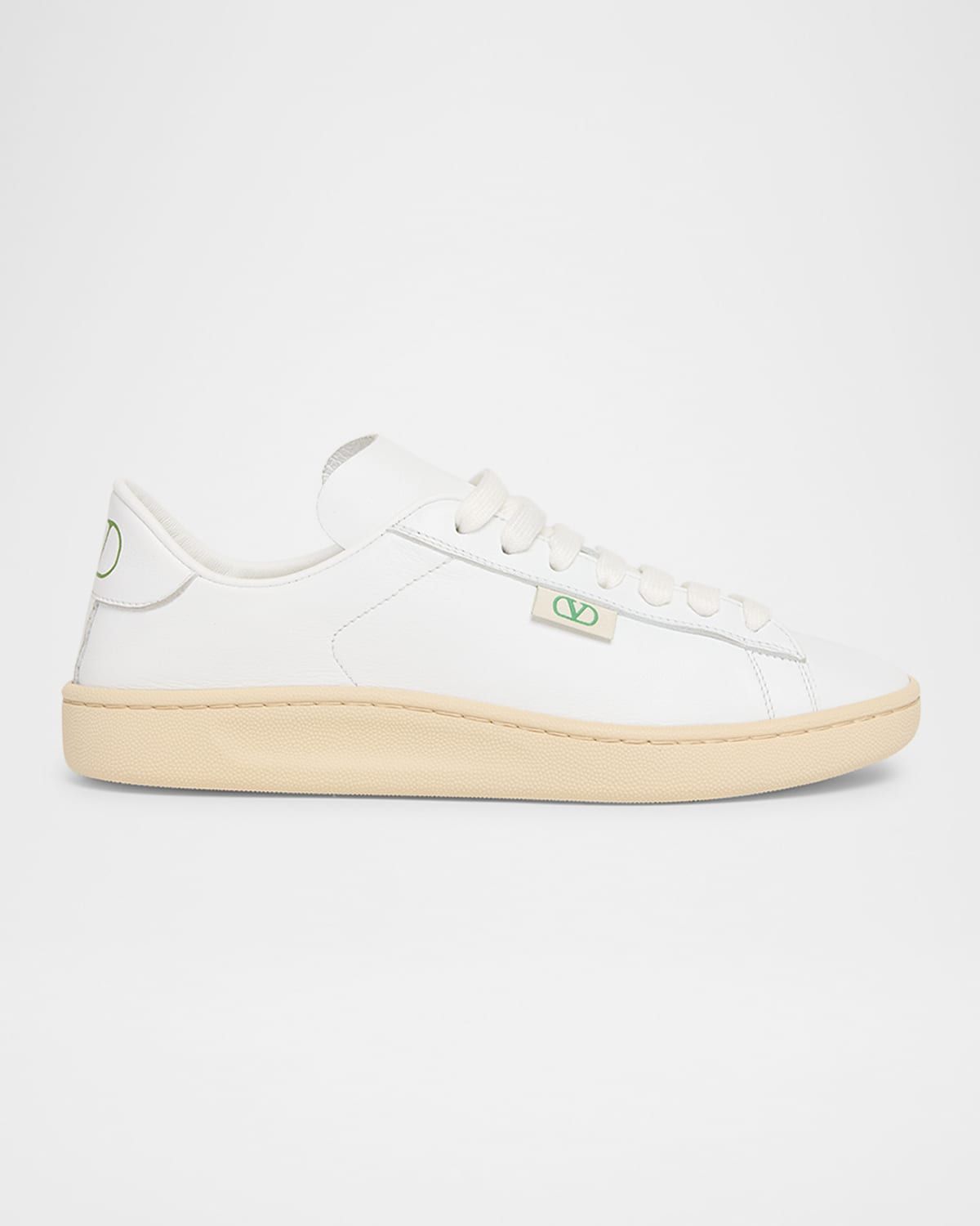 Royco Leather VLogo Low-Top Sneakers