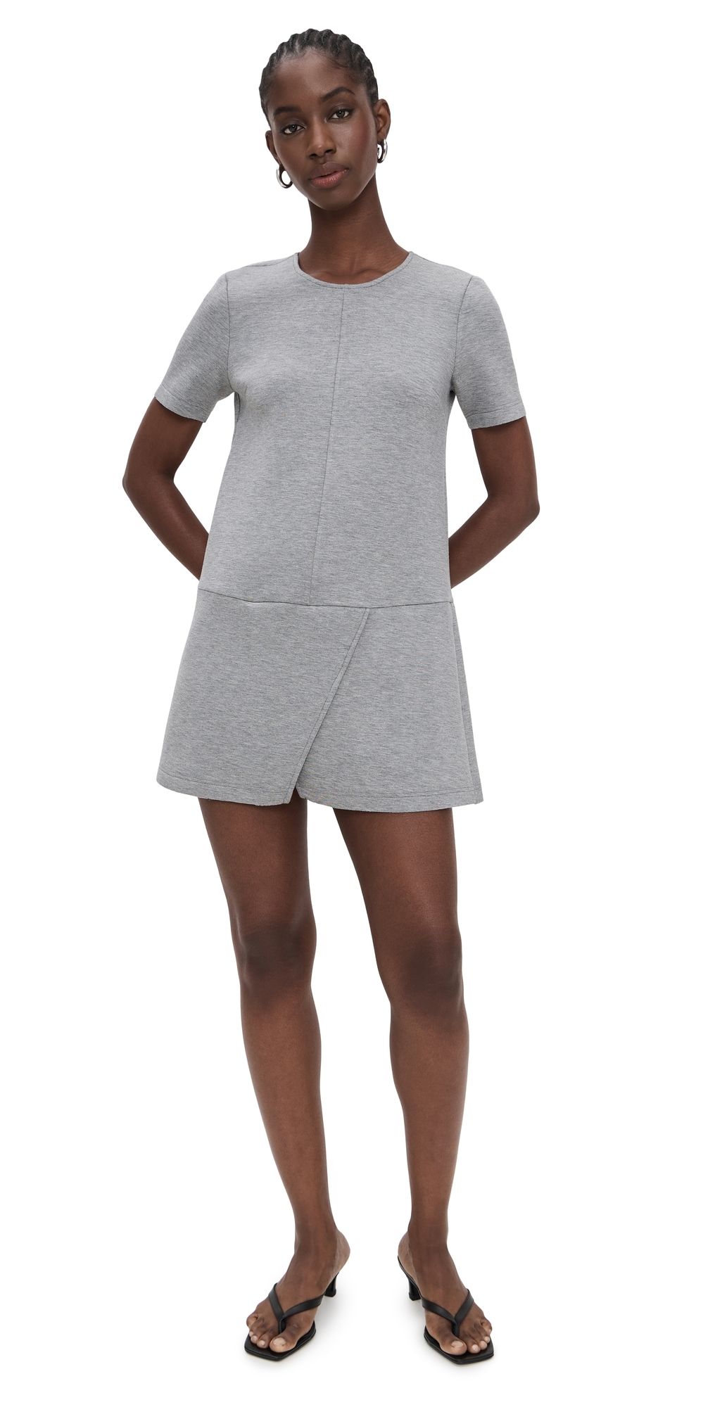 The Garment Nice Mini Dress Grey Melange 10