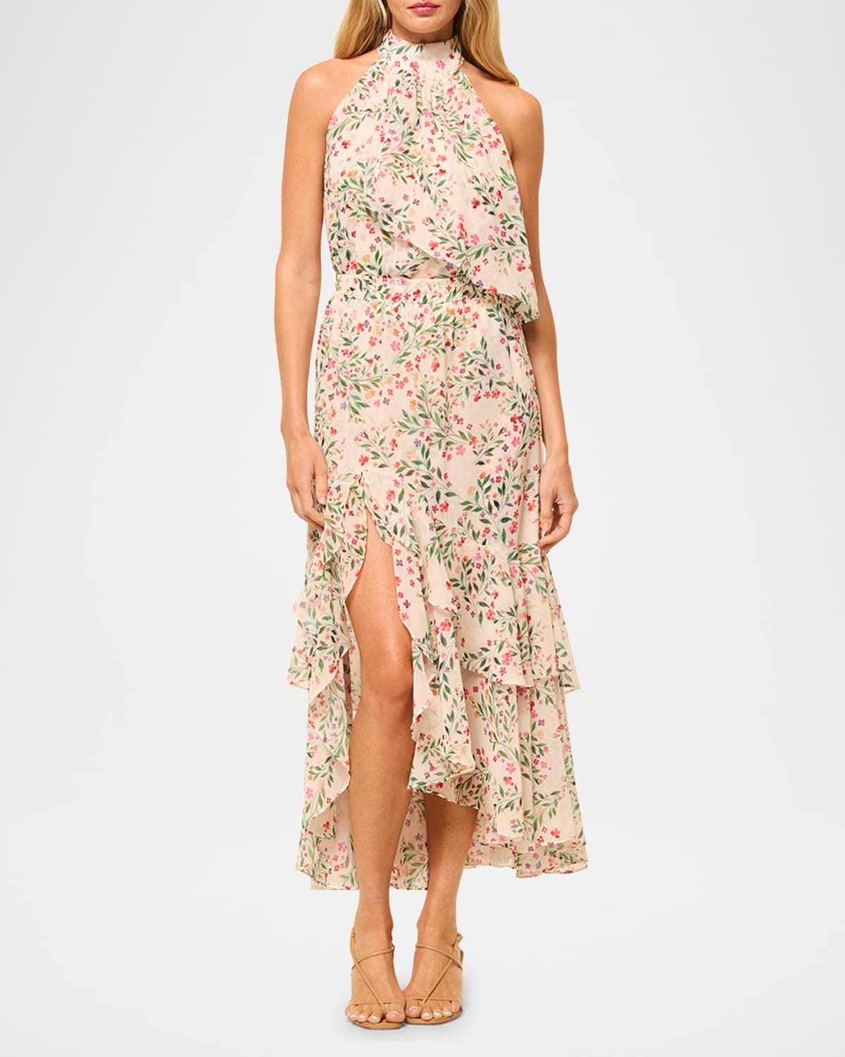 Anka Chiffon Halter Top