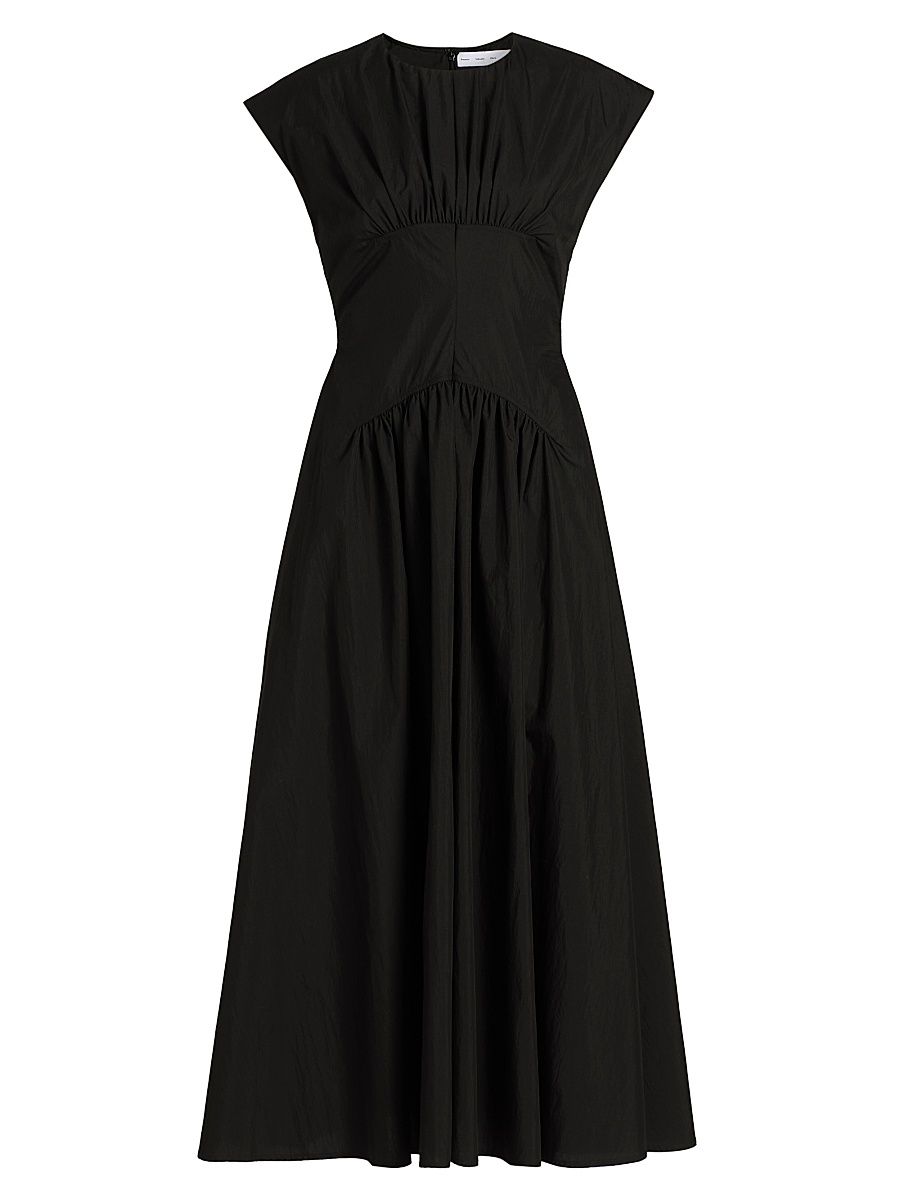 Women's Nyssa Cotton-Blend Maxi Dress - Black - Size 14