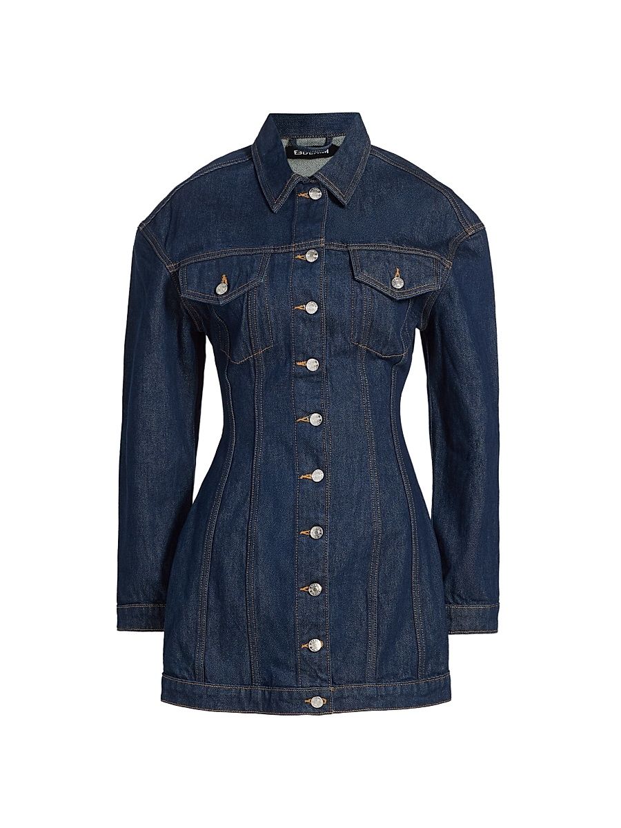 Women's Prima Denim Mini Shirtdress - Havana Night - Size XL