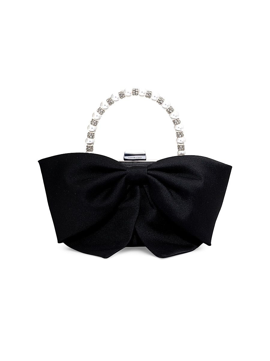 Women's Bubbly Embellished Top-Handle Bag - Black