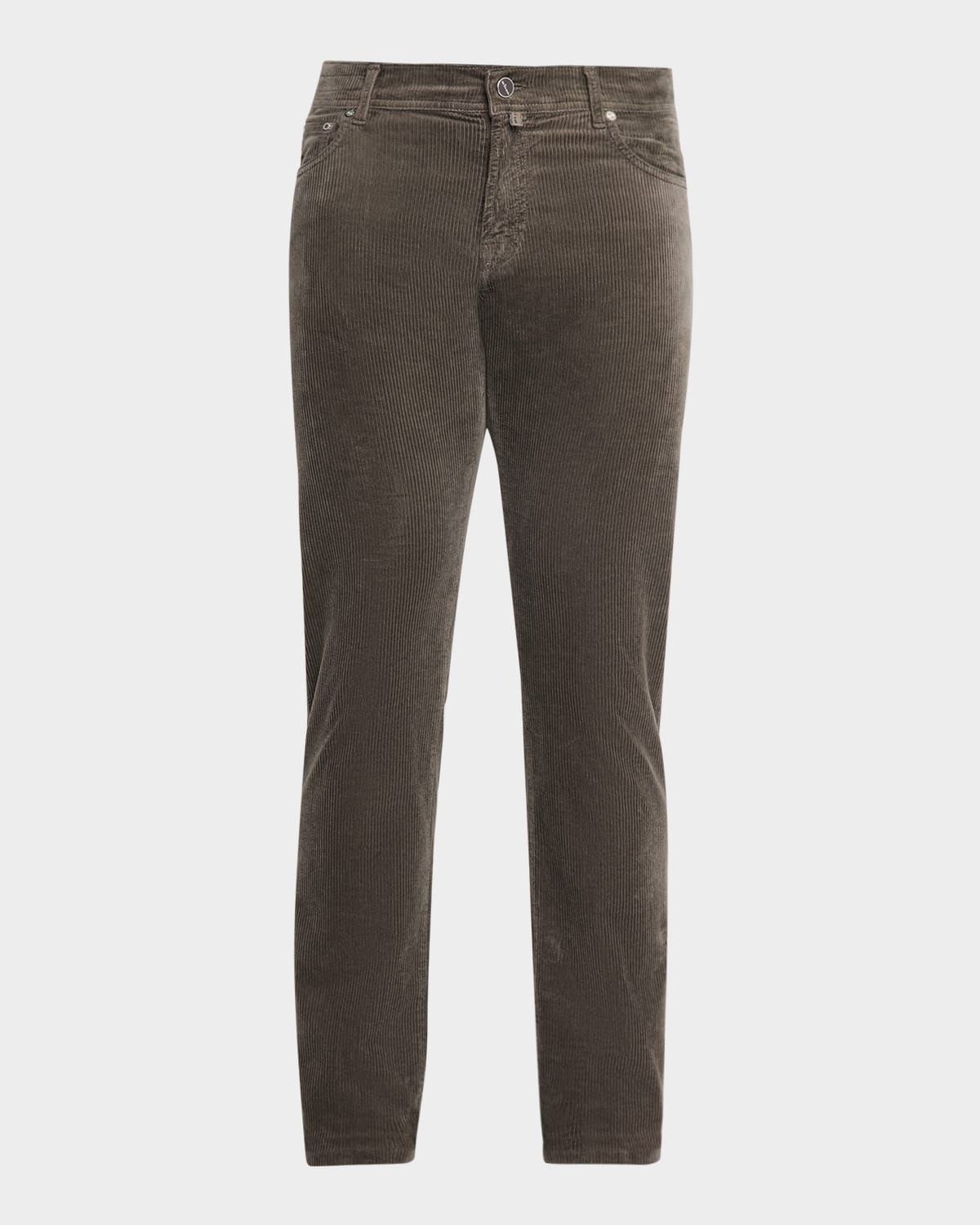 Men & apos;s Corduroy Straight Fit Five-Pocket Pants