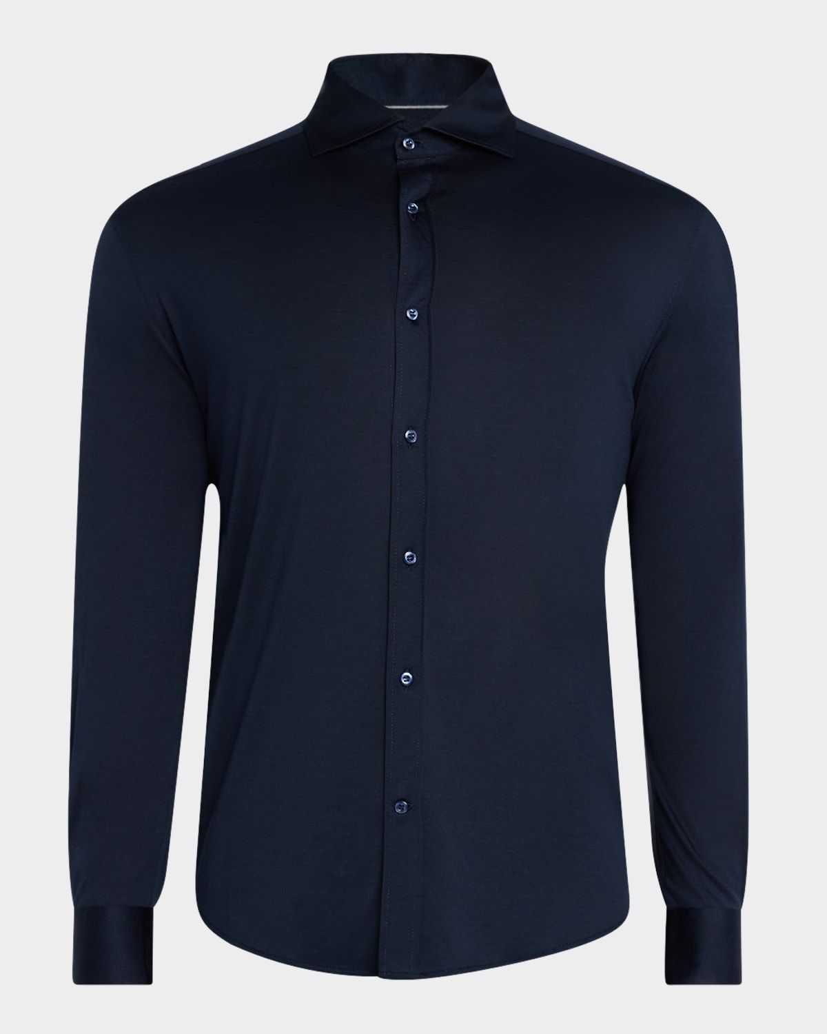 Men & apos;s Silk and Cotton Sport Shirt