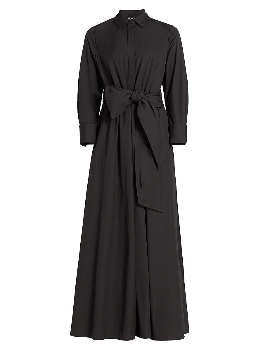 Women's Harriet Maxi-Shirtdress - Black - Size XS