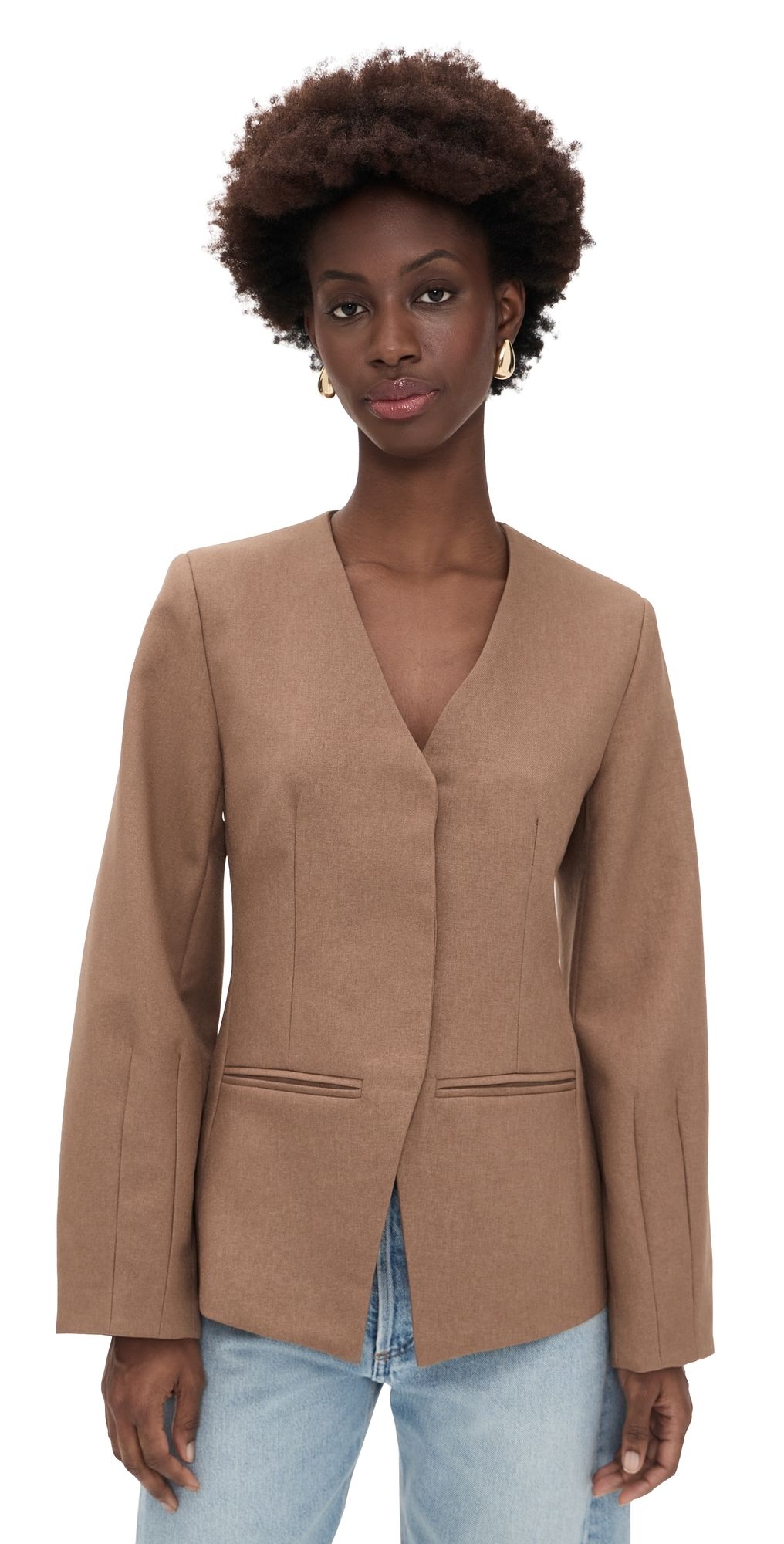 4th & Reckless Stanlie Blazer Taupe XS