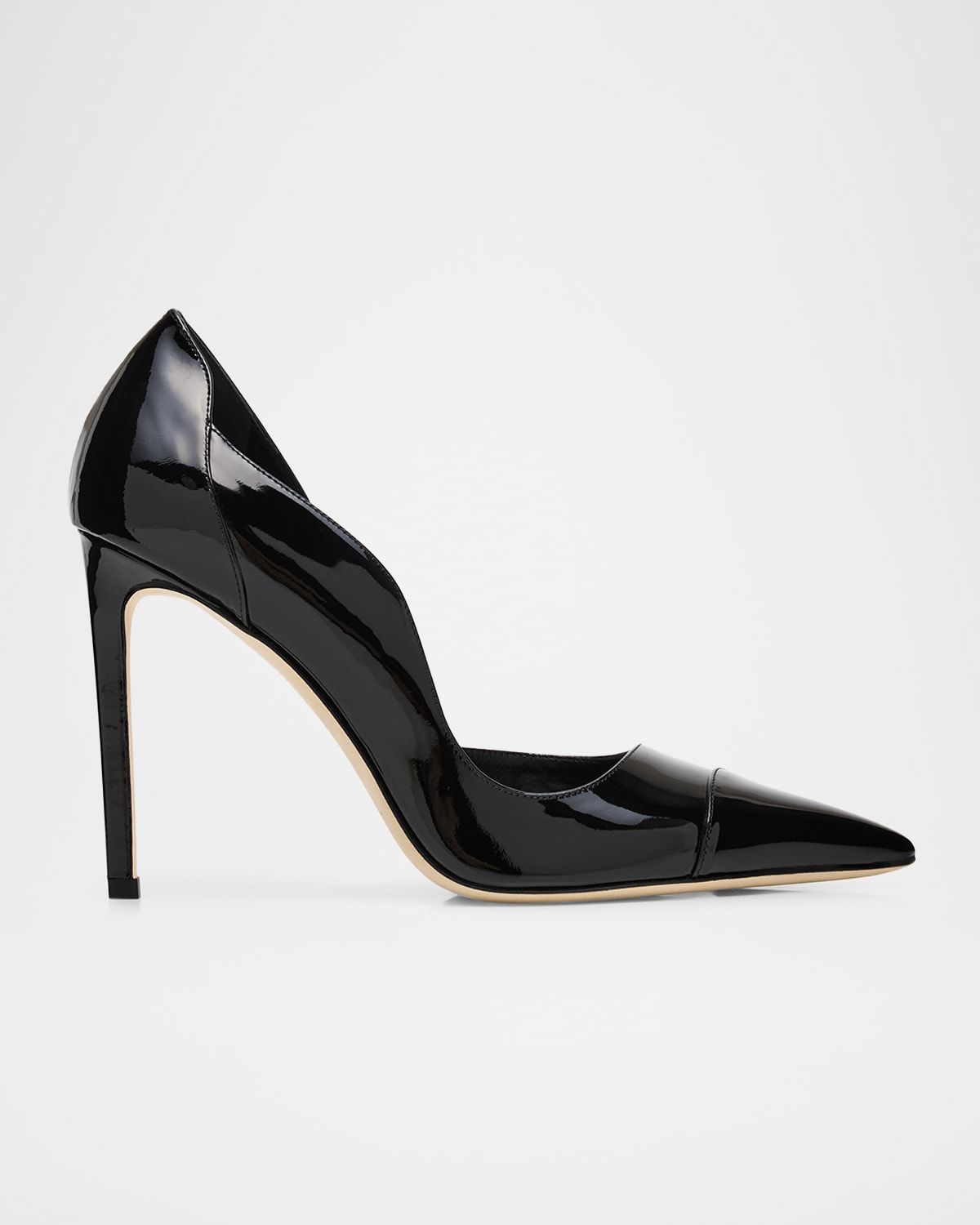 100mm Brigitte Patent Leather d & apos;Orsay Pumps