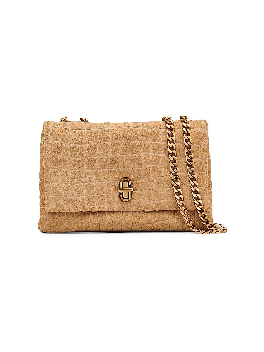 Women's The Suede Croc Dual Convertible Shoulder Bag - Sahara