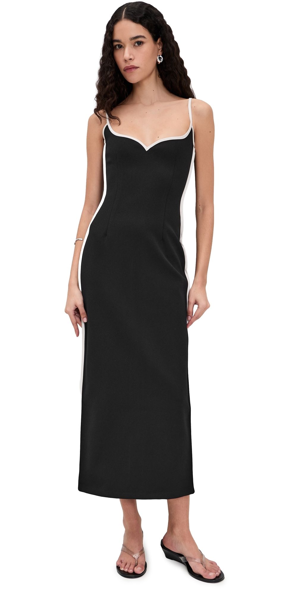 Paris Georgia Heart Dress Black/White XS