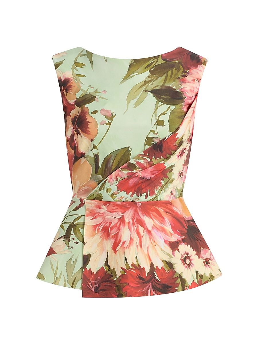 Women's Oliwia Floral Peplum Top - Ingrid - Size 2