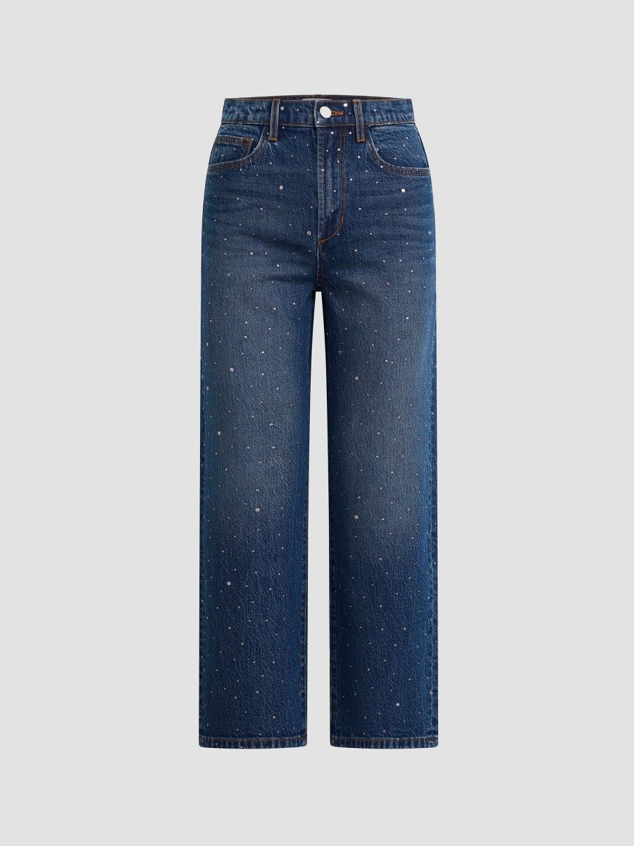 Joe's Jeans Women's The Margot Stoned Cropped Jeans - Commet Stone - Size 32