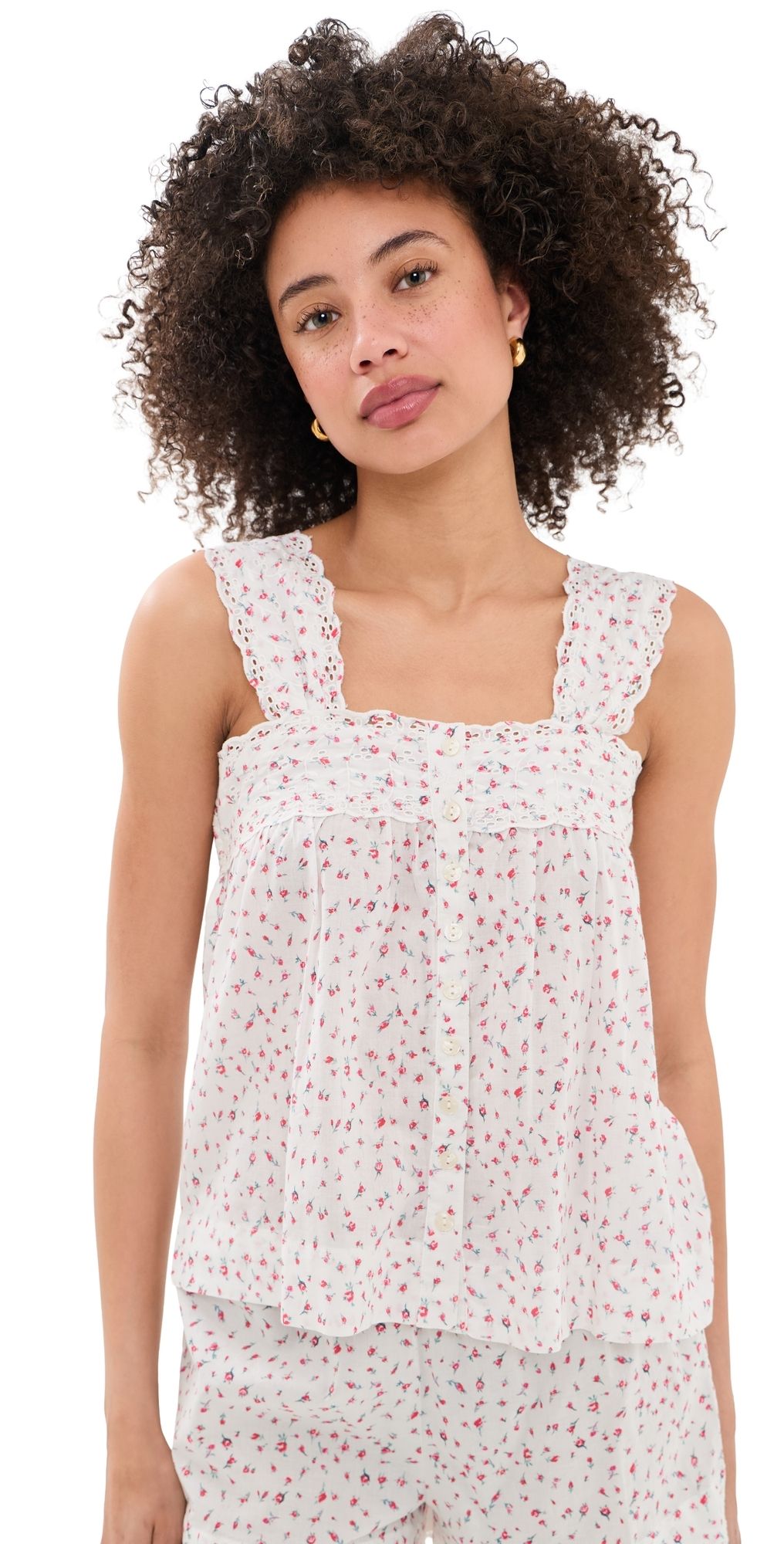 Damson Madder Harrietta Button Through Cami Cream 6
