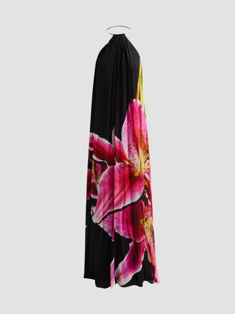 Toccin Women's Nevena Floral Print Gown - Stargazer Lily - Size 0