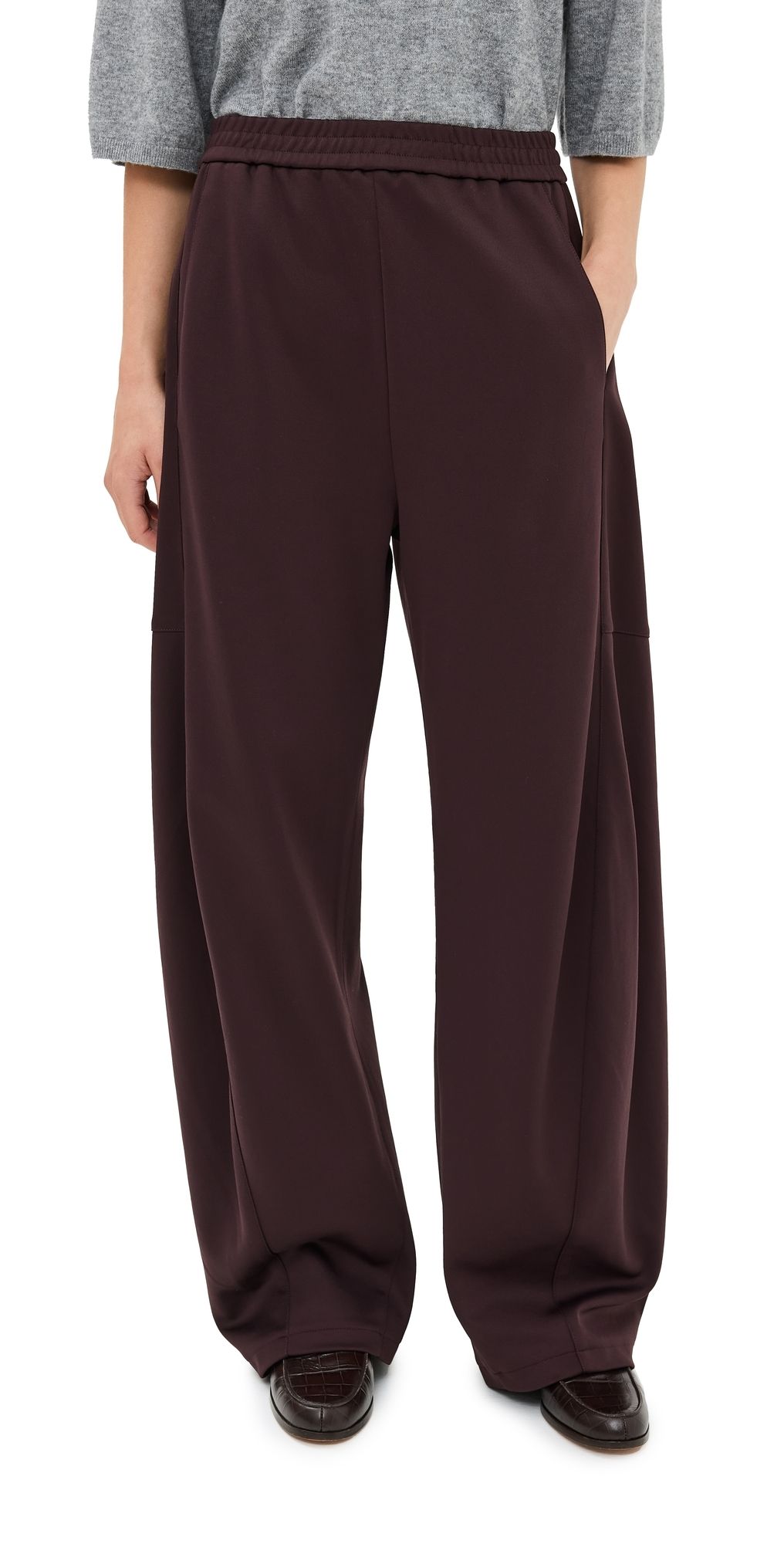 Tibi Active Knit Winslow Pants Brown L