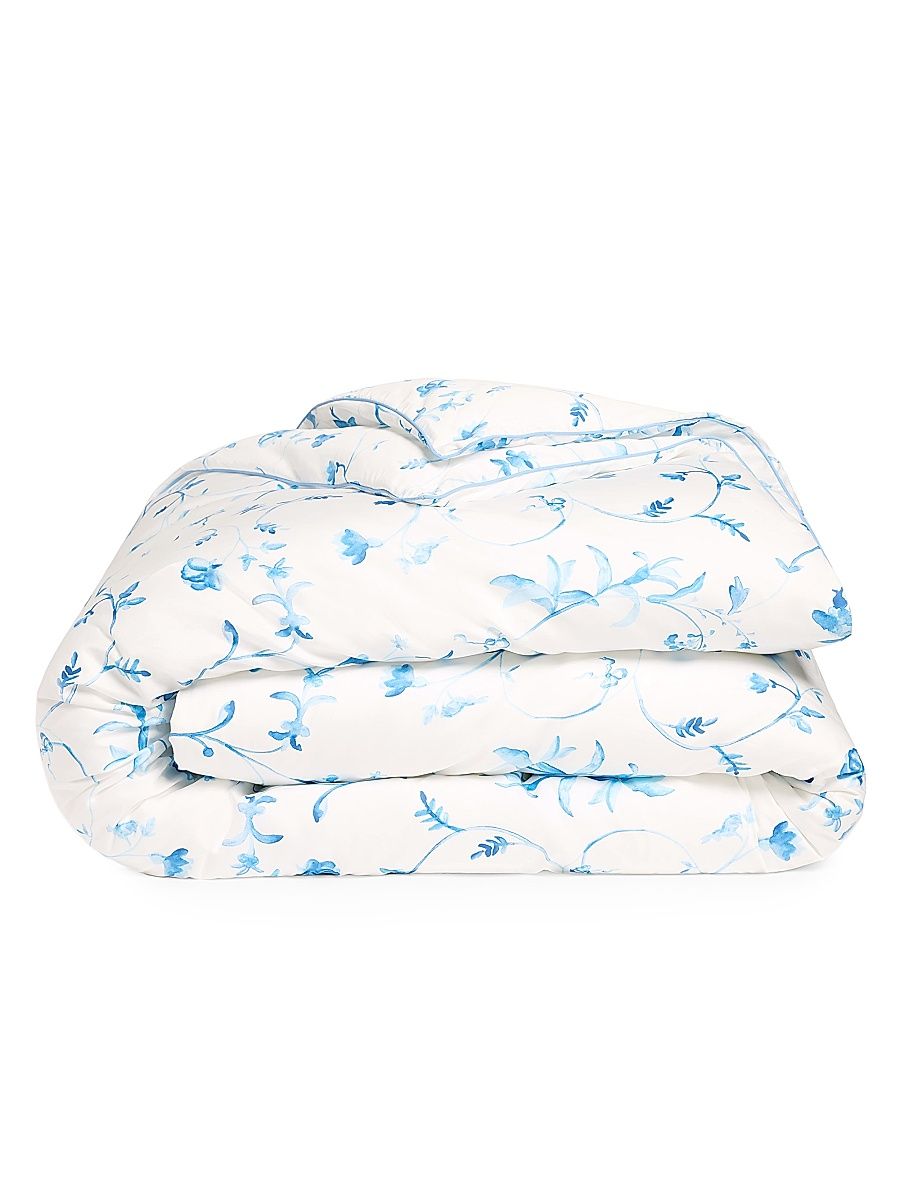 Botanical Duvet Cover - Blue - Size Twin