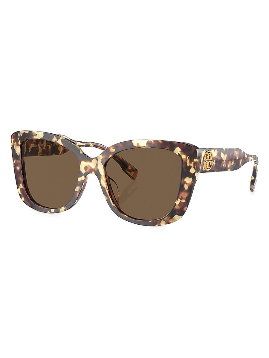 Women's 54MM Butterfly Sunglasses - Blonde Havana Brown