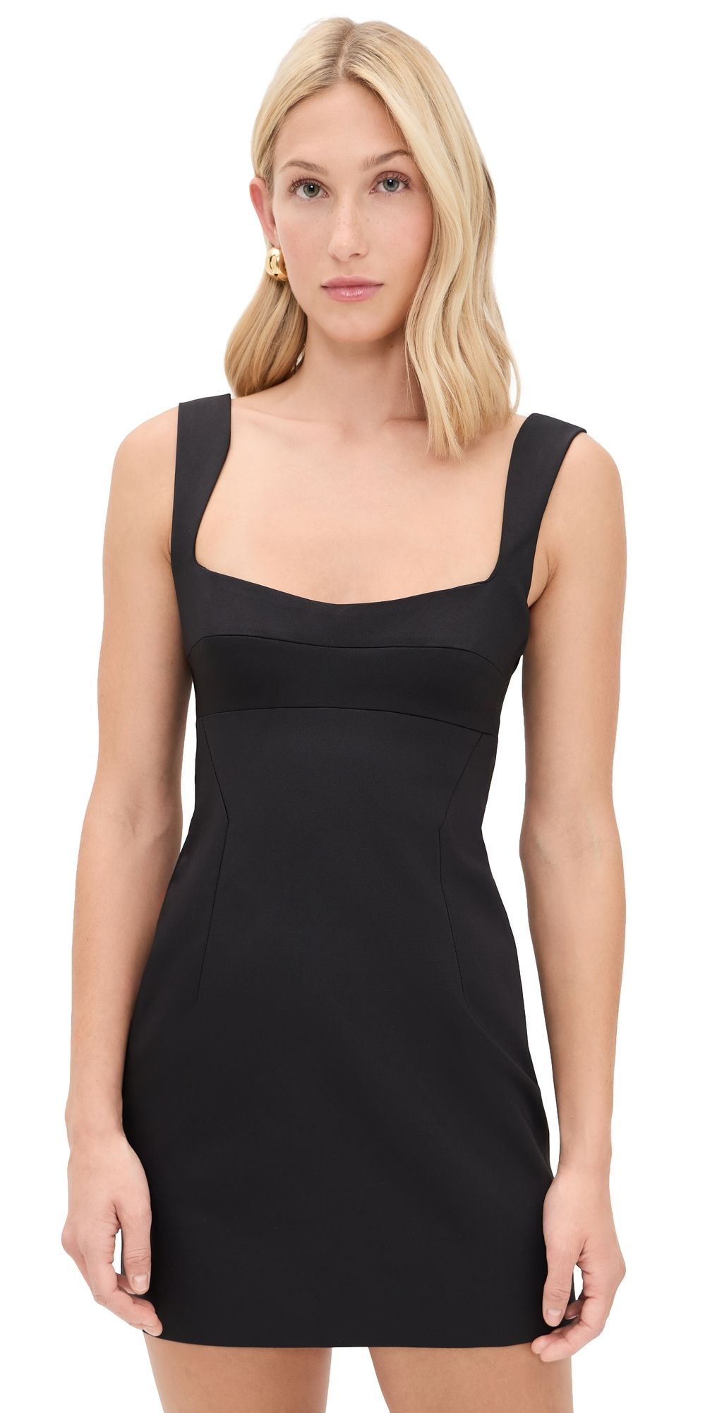 SIR. Alizee Structured Mini Dress Black 3
