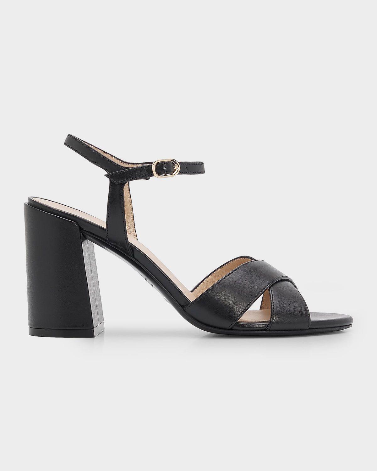 Alyssa 85mm Leather Block-Heel Sandals