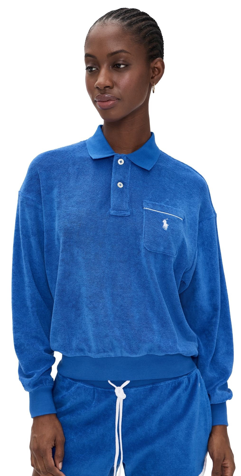 Polo Ralph Lauren Terry Polo Top Gala Blue XS