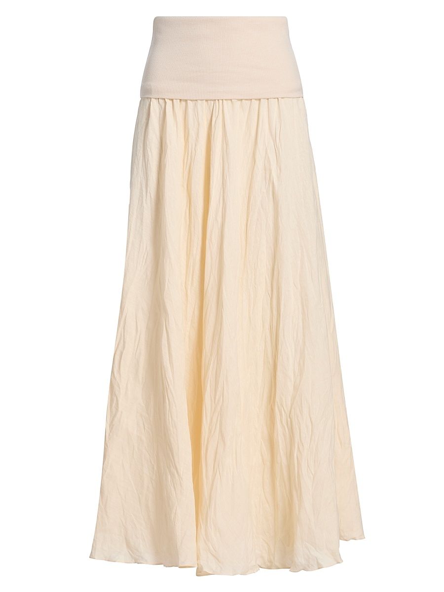 Women's Light & Sound Maxi Skirt - Ecru - Size 0