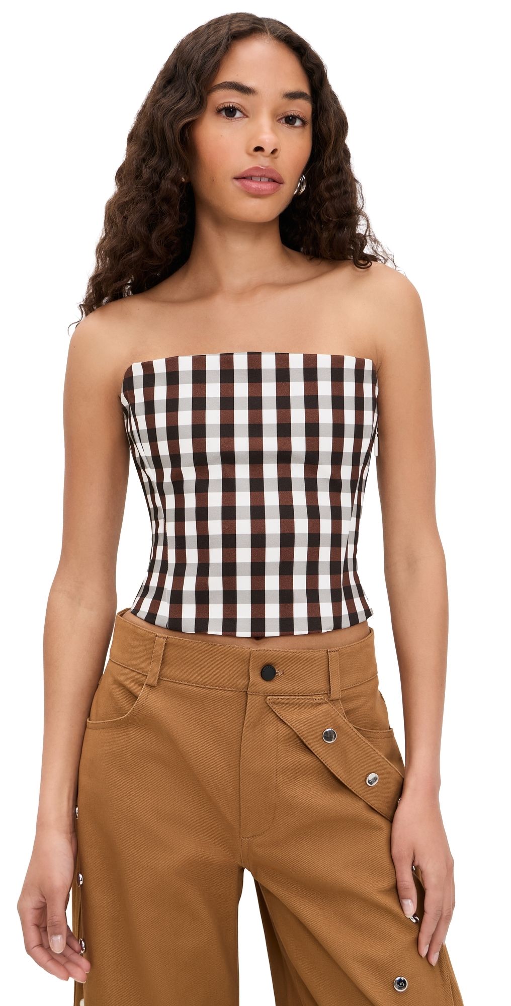 Cultnaked Etta Bandeau Corset Brown XS