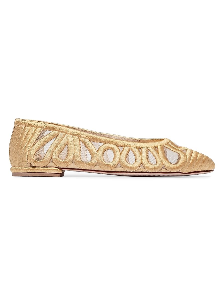 Women's Costa Ballet Flats - Gold - Size 11