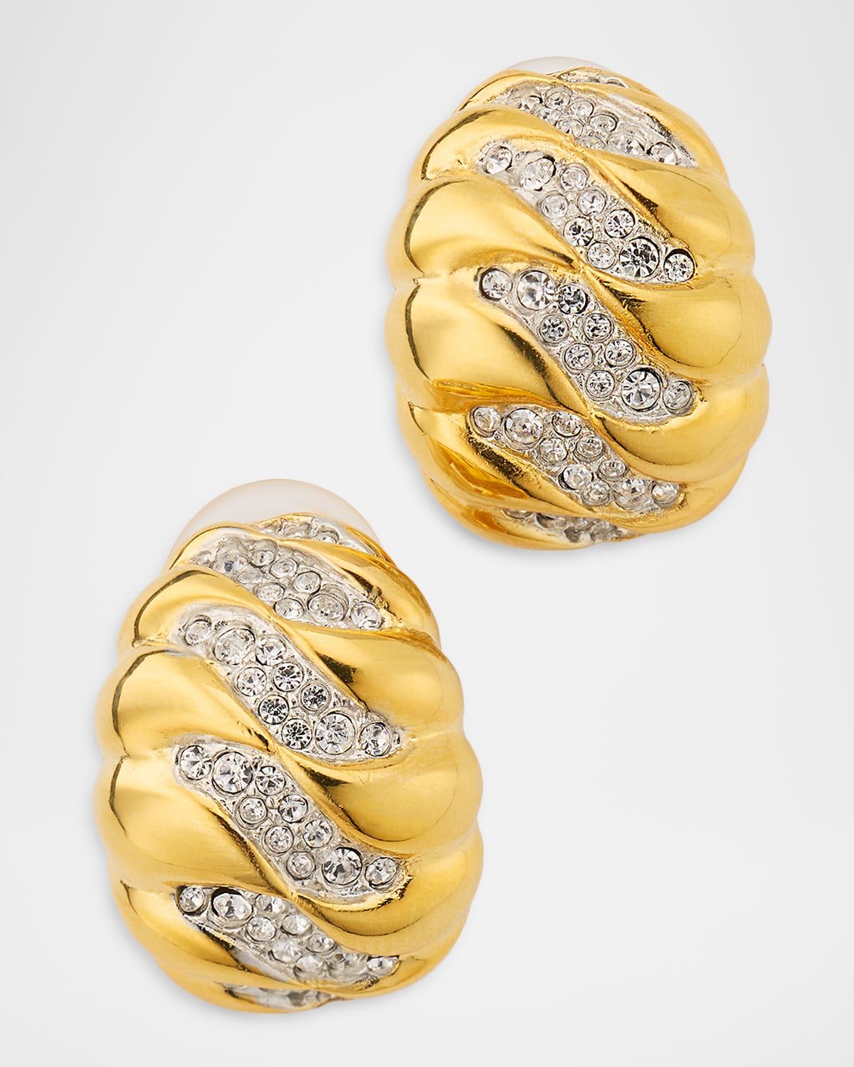 Crystal Huggie Earrings