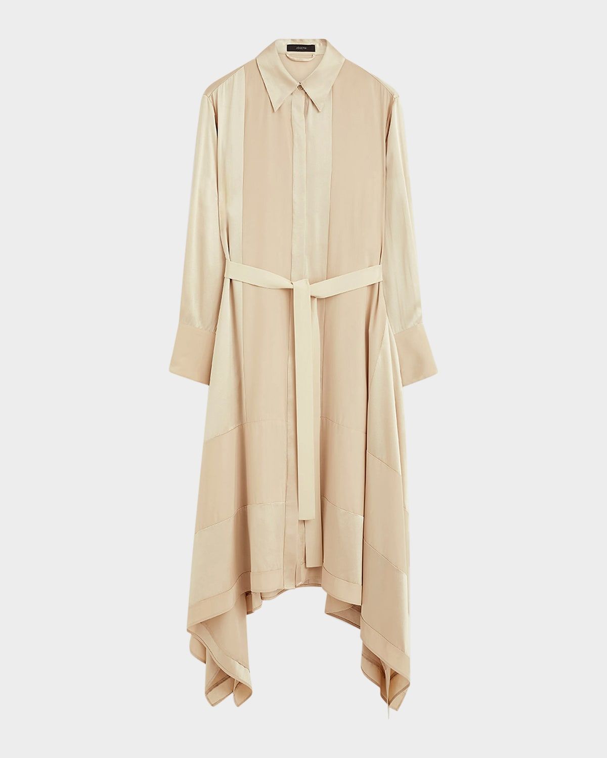 Cyprien Paneled Handkerchief Midi Shirtdress