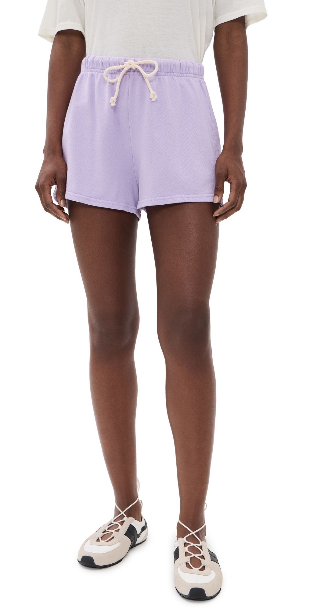 perfectwhitetee Layla French Terry Sweat Shorts Ultraviolet L