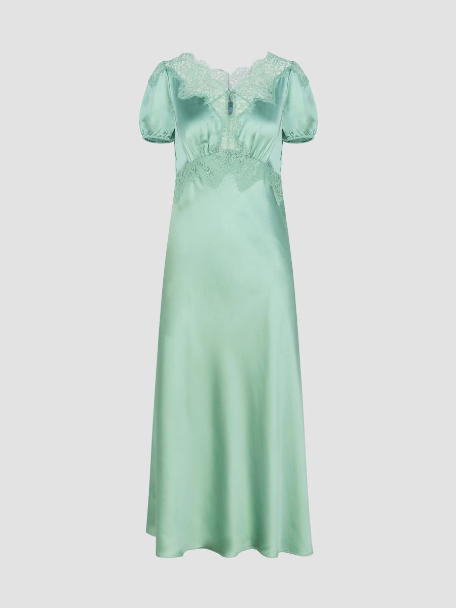 Hill House Home Women's The Oakley Dress - Grosvenor Green - Size XXS