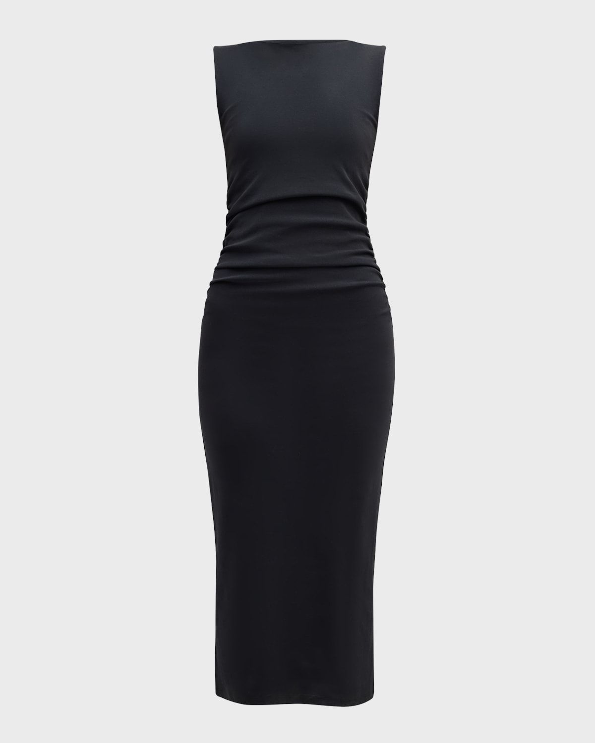 Charissa High-Neck Midi Dress