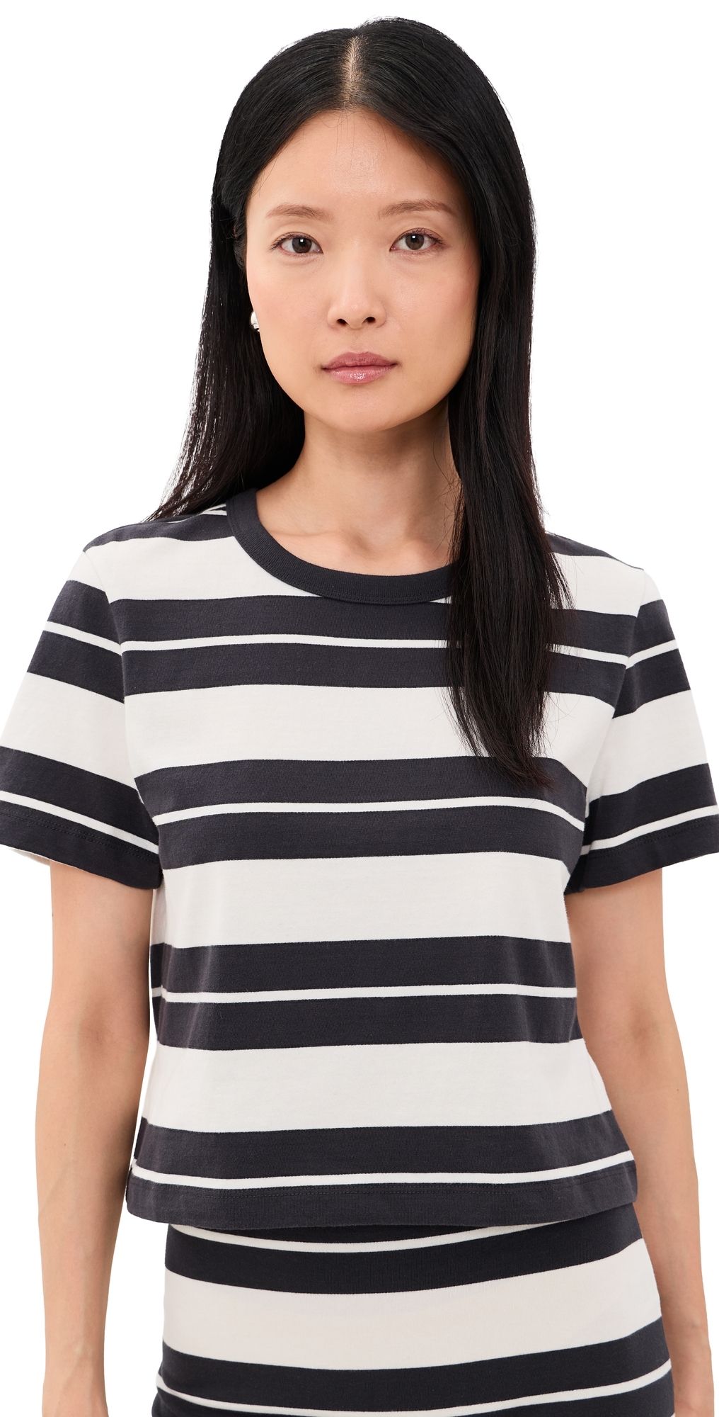 Z Supply Stellan Striped Tee Ash Black S