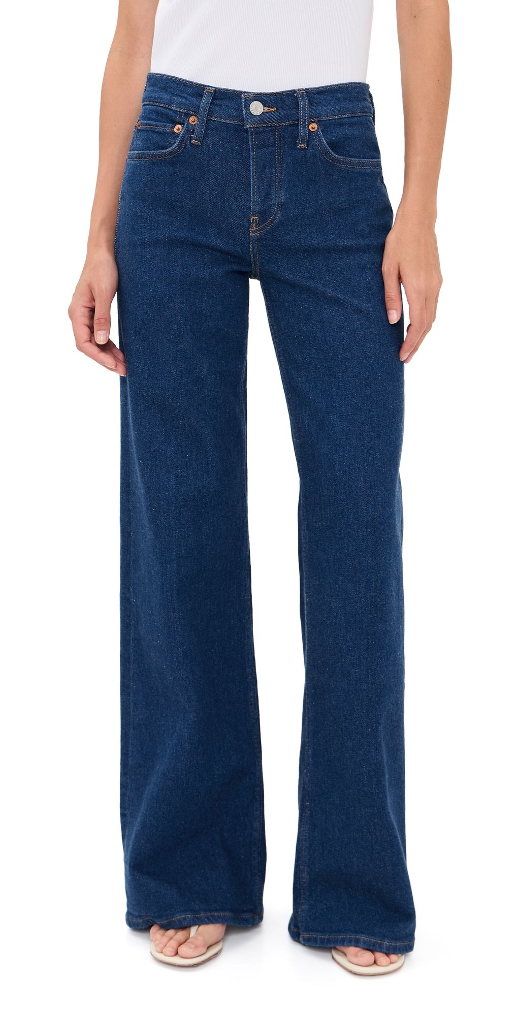RE/DONE Wide Leg Jeans Dark Star 28