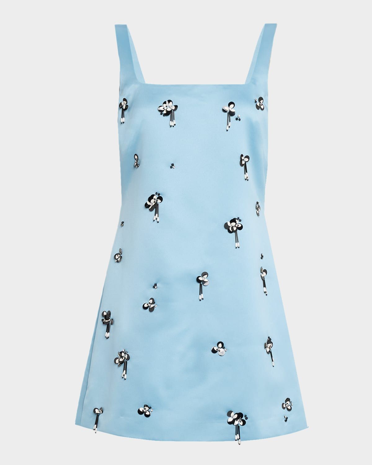 Barton Embellished Satin Mini Dress