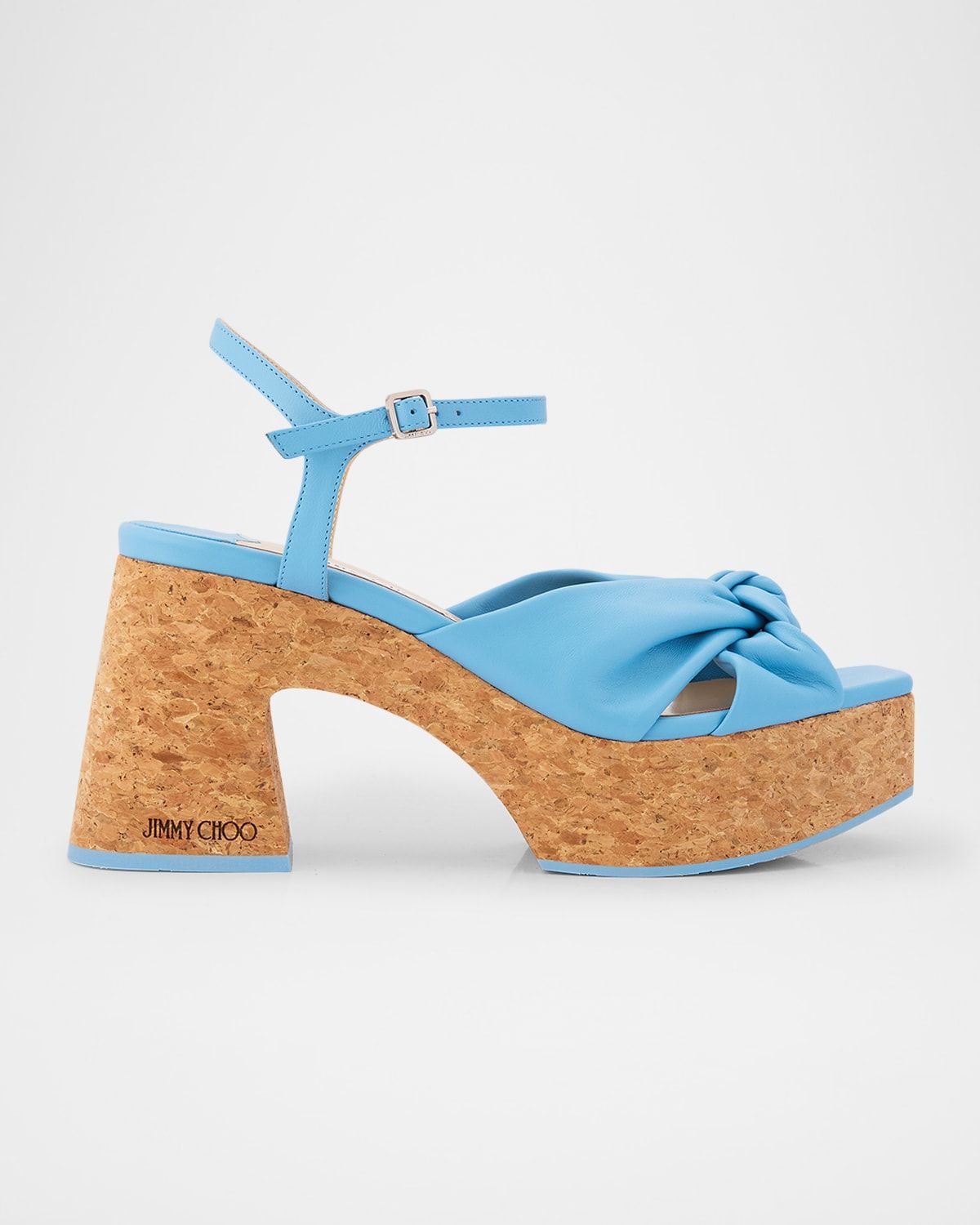 Heloise Leather Knot Platform Sandals
