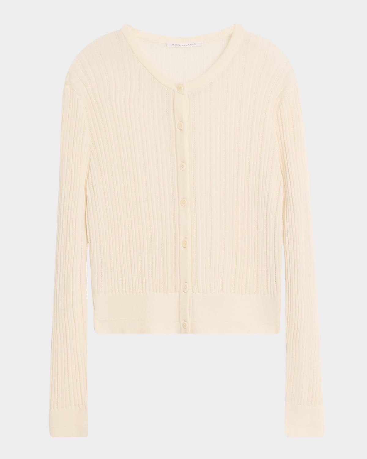 Pointelle Knit Petite Cardigan